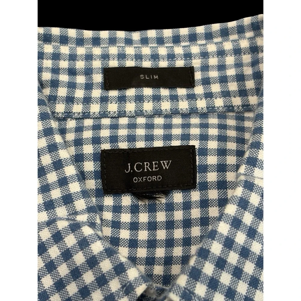 J. Crew Men's Oxford Shirt Blue Button Up Slim Fit BOGO  Lot Preppy Smart Casual